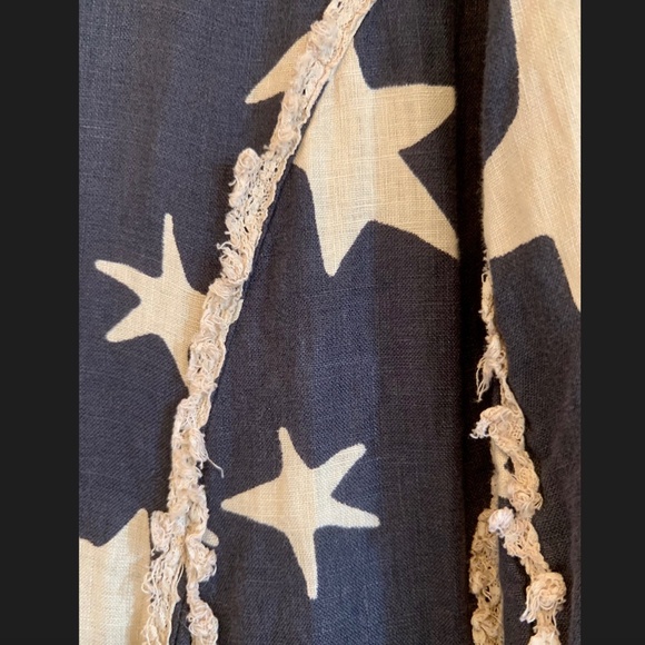 Magnolia Pearl Star Twinkle Longline Duster Flowing Coat Jacket - Picture 10 of 16